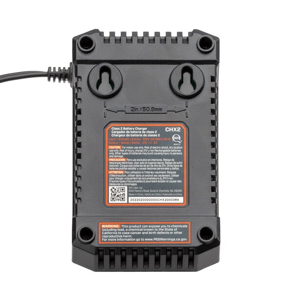 20 Volt Max* Lithium-ion Battery Charger